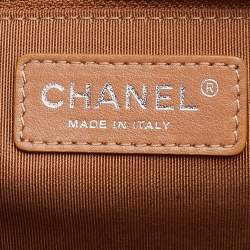 Pre Owned Chanel Brown Caviar Quilted Leather CC Box Flap Bag
