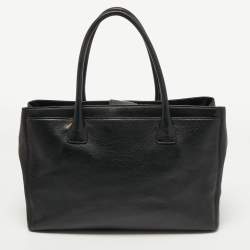 Pre Owned Chanel Black Caviar Leather Cerf Shopper Tote