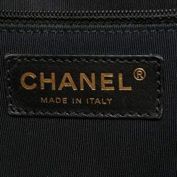 Pre Owned Chanel Black Caviar Leather Cerf Shopper Tote