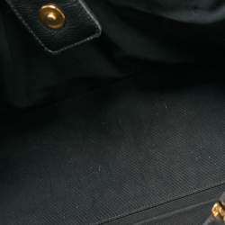 Pre Owned Chanel Black Caviar Leather Cerf Shopper Tote
