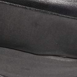 Chanel Black Camellia Embossed Leather Flap Wallet