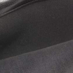 Chanel Black Camellia Embossed Leather Flap Wallet