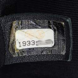 Pre Owned Chanel Deep Purple/Black Patent Leather Medium Boy Flap Bag