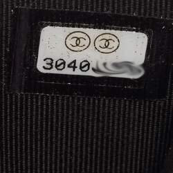 مملوكة مسبقًا Chanel Black Quilted Caviar Leather CC Classic Card Case