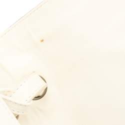 Pre Owned Chanel Cream/Brown Quilted Leather Country Club Flap Bag