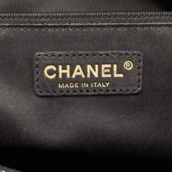 Pre Owned Chanel Black Quilted Caviar Leather GST Tote