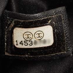 Pre Owned Chanel Black Quilted Caviar Leather GST Tote