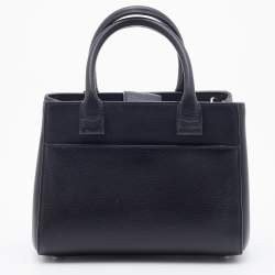 Pre Owned Chanel Black Leather Mini Neo Executive Tote