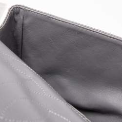Pre Owned Chanel Grey Quilted Leather Reissue 2.55 Classic 227 Flap Bag