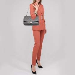 Pre Owned Chanel Grey Quilted Leather Reissue 2.55 Classic 227 Flap Bag