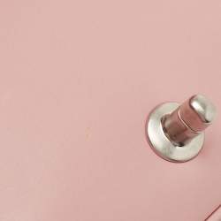 Chanel Pink Chevron Leather CC Studded Flap Bag 