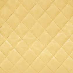 Pre Owned Chanel Yellow Quilted Glazed Crackled Leather Medium Just Mademoiselle Bowling Bag