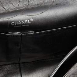 Pre Owned Chanel Metallic Quilted Aged Leather Reissue 2.55 Classic 227 Flap Bag