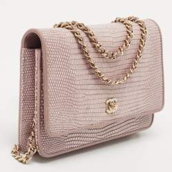 Chanel Lilac Lizard WOC Bag