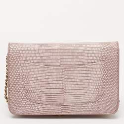 Chanel Lilac Lizard WOC Bag