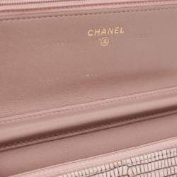 Chanel Lilac Lizard WOC Bag