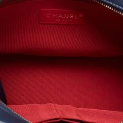 Pre Owned Chanel Blue Quilted Leather Large Gabrielle Hobo 