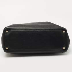 Pre Owned Chanel Black Leather Cerf Shopper Tote
