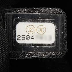 Pre Owned Chanel Black Leather Coco Pleats Drawstring Bag