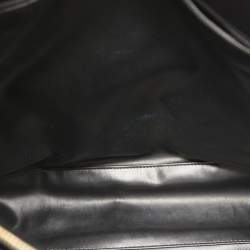Pre Owned Chanel Black Quilted Leather Vintage Zip Tote