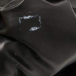 Pre Owned Chanel Black Quilted Leather Vintage Zip Tote