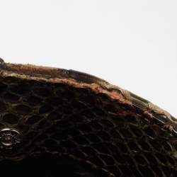 Pre Owned Chanel Multicolor Python Cerf Shopper Tote
