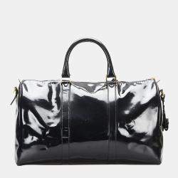 Pre Owned Chanel Black Leather CC Boston Bag
