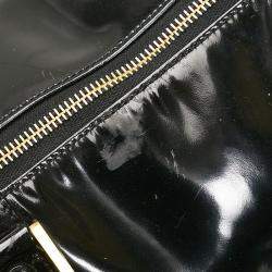 Pre Owned Chanel Black Leather CC Boston Bag