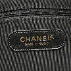 Pre Owned Chanel Black Leather CC Boston Bag