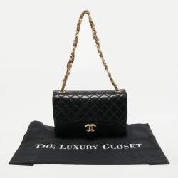 Chanel Black Quilted Leather Medium Westminster Pearl Single Flap Bag         