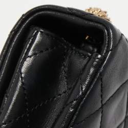 Chanel Black Quilted Leather Medium Westminster Pearl Single Flap Bag         