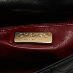 Chanel Black Quilted Leather Medium Westminster Pearl Single Flap Bag         