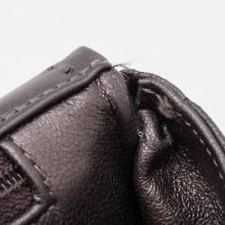 Pre Owned Chanel Dark Grey Quilted Leather Maxi Classic Flap Bag