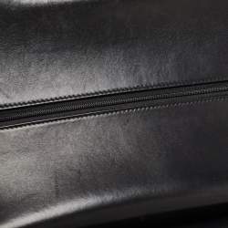 Pre Owned Chanel Black Quilted Lambskin Leather Jumbo Classic Double Flap Bag