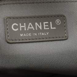 Pre Owned Chanel White Leather Cerf Shopper Tote