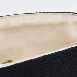 Pre Owned Chanel Black Quilted Mesh Medium Classic Single Flap Bag