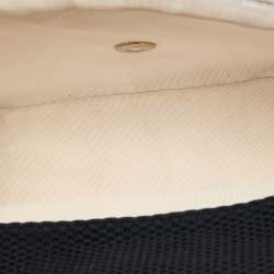 Pre Owned Chanel Black Quilted Mesh Medium Classic Single Flap Bag