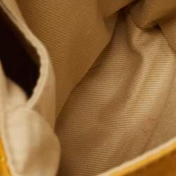 Pre Owned Chanel Mustard Quilted Nubuck Leather Natural Beauty Flap Bag