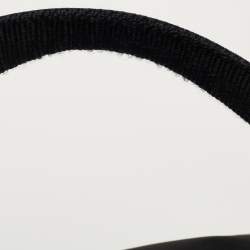 Pre Owned Chanel Black/White Quilted Nylon Travel Line Multiple Zip Bowler Bag