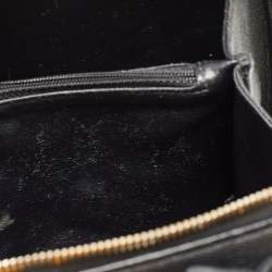Pre Owned Chanel Black Quilted Caviar Leather Medium CC Filigree Vanity Case Bag