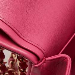 Pre Owned Chanel Pink Quilted Leather Jumbo Classic Double Flap Bag