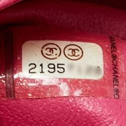 Pre Owned Chanel Pink Quilted Leather Jumbo Classic Double Flap Bag