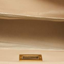 Chanel Light Beige Quilted Glazed Age Leather Reissue Chain Tote