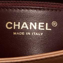 Pre Owned Chanel Beige Quilted Leather Small Trendy CC Flap Top Handle Bag