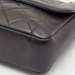 Pre Owned Chanel Black Quilted Leather Chic With Me Flap Bag