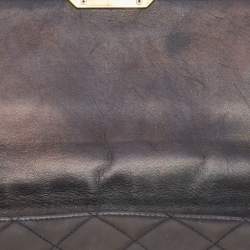 Pre Owned Chanel Black Quilted Leather Chic With Me Flap Bag