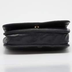Chanel Black Quilted Leather CC Gabrielle Wallet On Chain