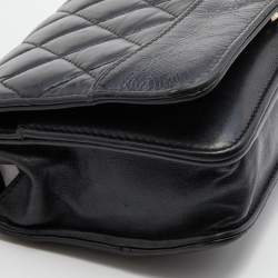 Chanel Black Quilted Leather CC Gabrielle Wallet On Chain