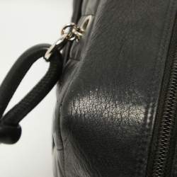 Pre Owned Chanel Black Quilted Leather Cambon Ligne Bowler Bag