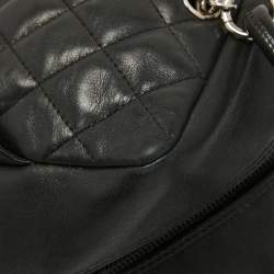 Pre Owned Chanel Black Quilted Leather Cambon Ligne Bowler Bag